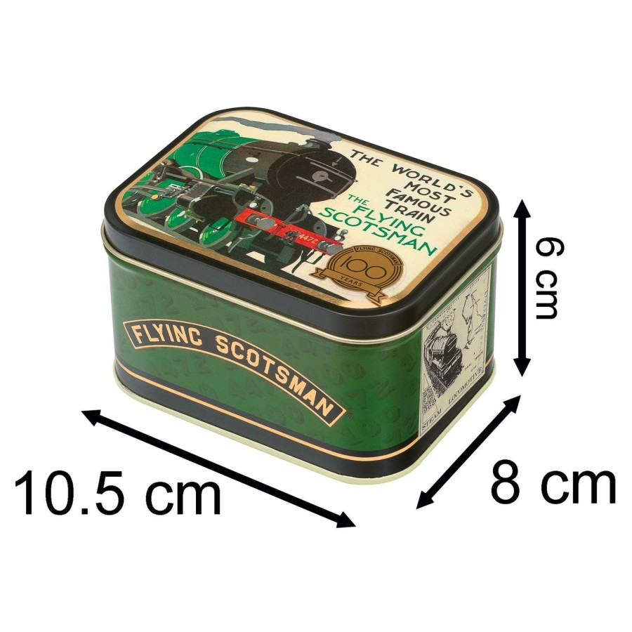 Kitchen & Dining Carousel Shop | The Flying Scotsman Small Rectangle Tin | Trinket Box Keepsake Tin - Train Gifts