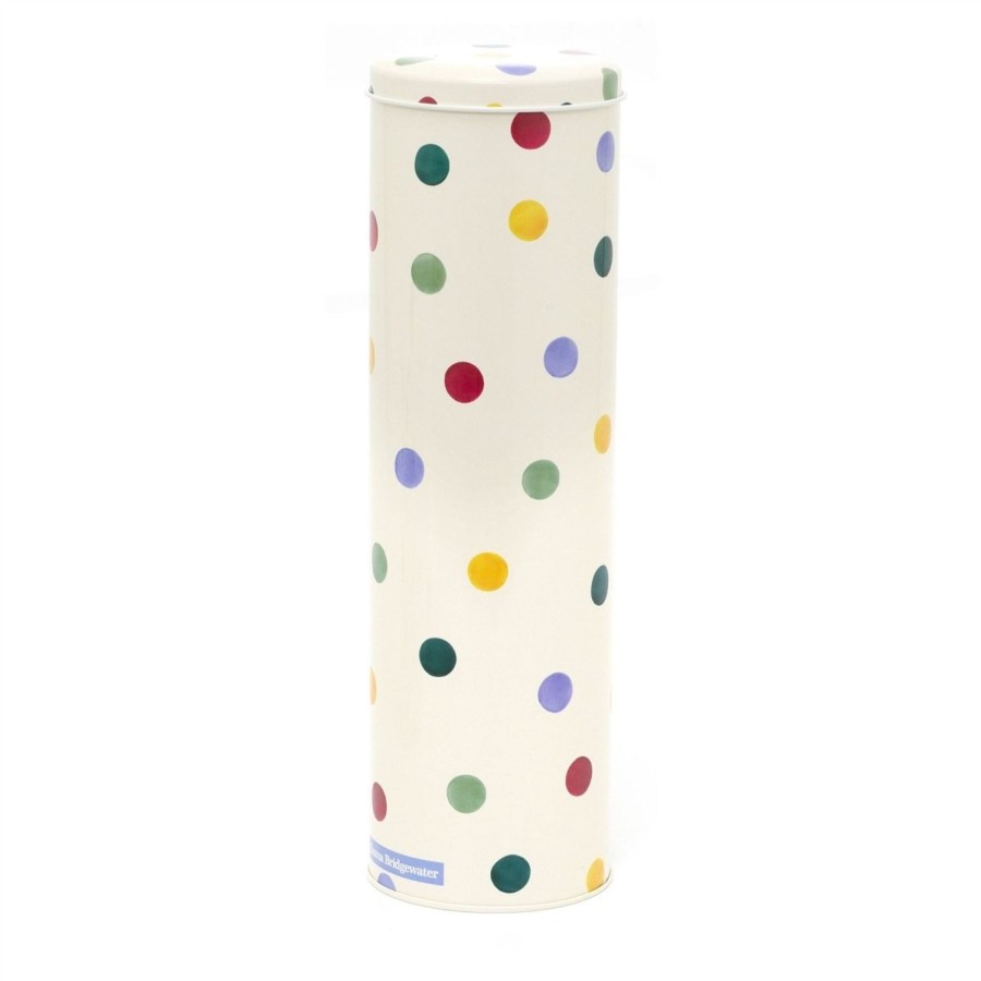 Kitchen & Dining Carousel Shop | Emma Bridgewater Polka Dot Spaghetti Tin | Kitchen Pasta Storage Jar With Lid