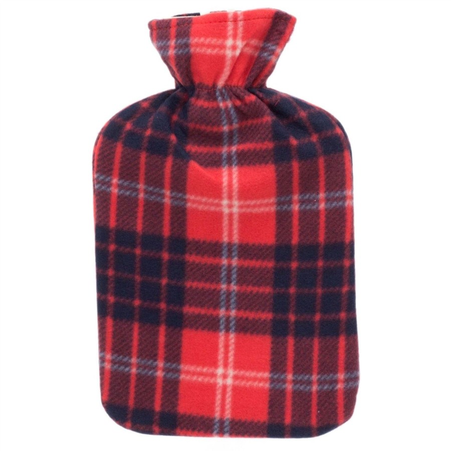 Home Accessories Carousel Shop Soft Furnishings & Rugs | Patterned Fleece Hot Water Bottle | Hot Water Bottle With Cover | Natural Rubber Hot Water Bottles - Design Varies One Supplied