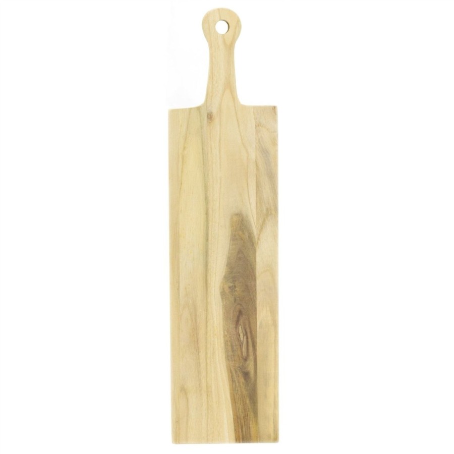 Kitchen & Dining Carousel Shop | Stylish Natural Teak Wood Serving Platter | Charcuterie Platter Cheese Board Serving Board | Wooden Graze Board Snack Board Sharing Platter