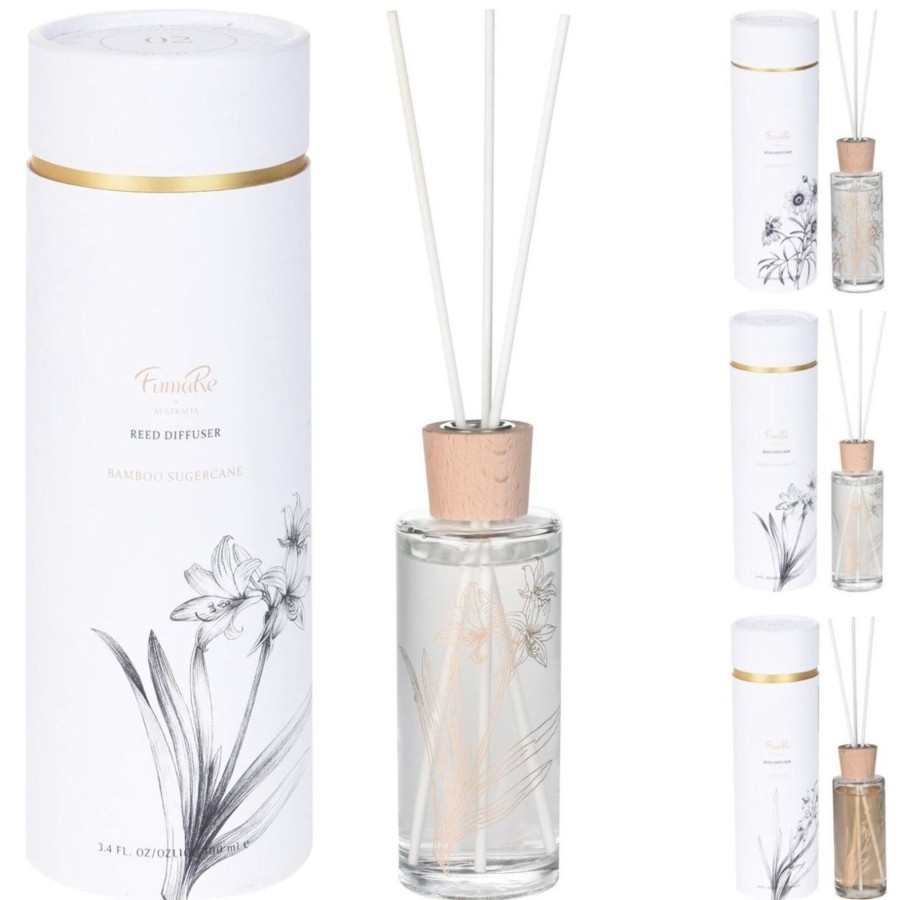 Home Accessories Carousel Shop Oil Burners & Diffusers | 100Ml Floral Perfume Reed Diffuser Room Freshener | Air Freshener Reed Fragrance Diffuser Set | Botanical Aroma Gift - Fragrance Varies One Supplied