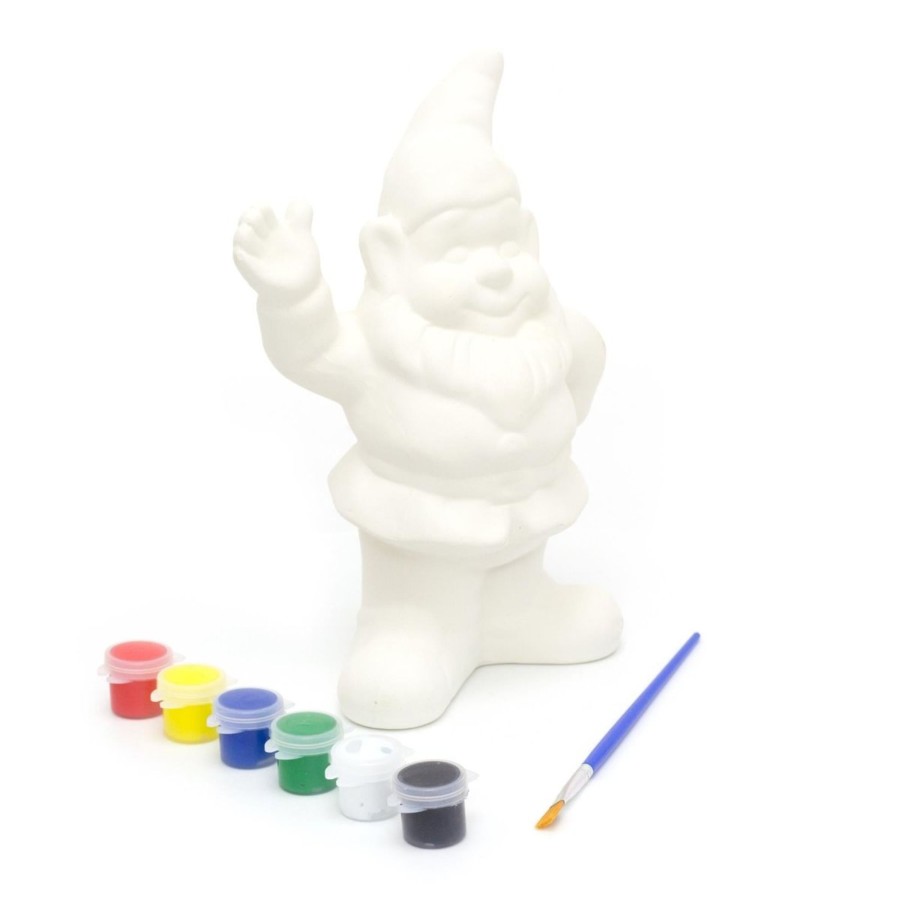 Baby & Child Carousel Shop Arts & Crafts | Creative Craft Paint Your Own Garden Gnome Set - Traditional Gnome Waving