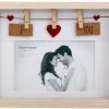 Home Accessories Carousel Shop Photo Frames | Clothes Line Wooden Box Frame With Pegs For 6 X 4 Photo - I Love You