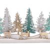 Celebrations Carousel Shop | Christmas Reindeer Stag Wooden Winter Woodland Decoration ~ Alpine Forest Xmas Ornament