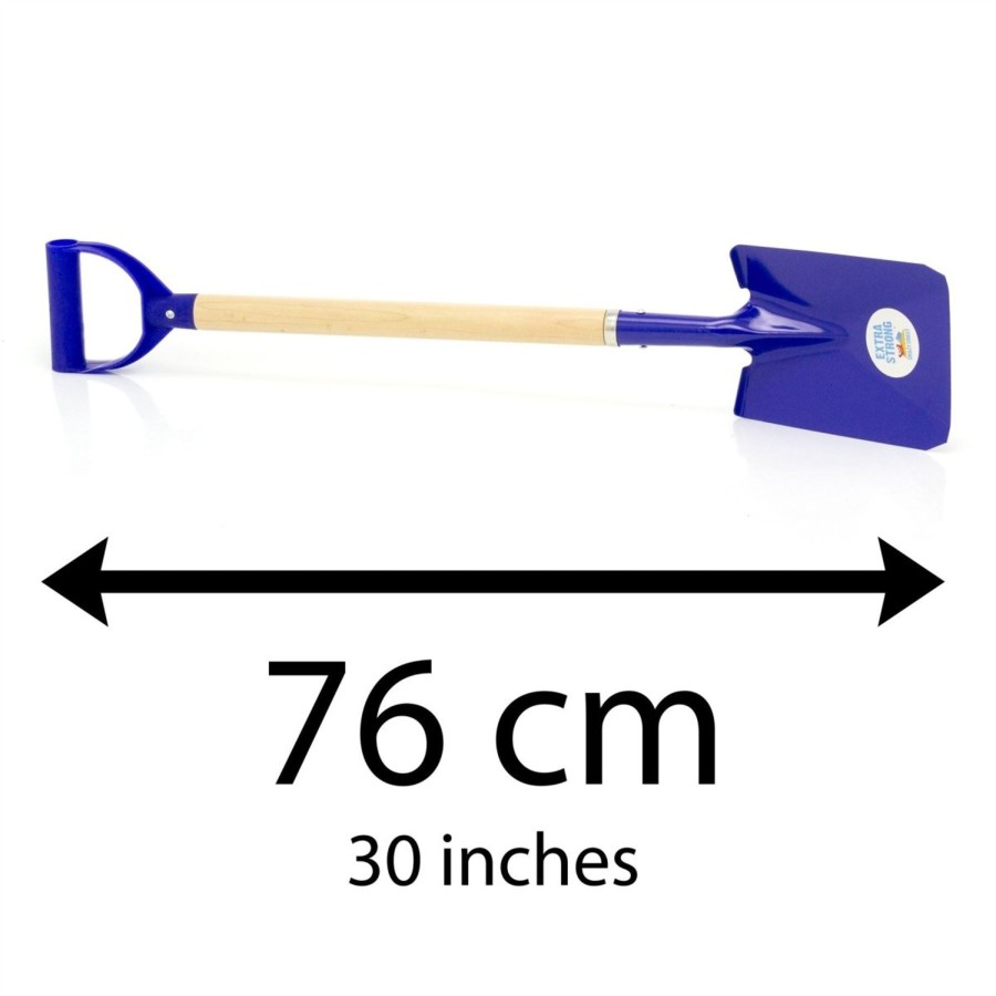 Baby & Child Carousel Shop Outdoor Toys | Extra Large 30 Inch Garden Beach Metal Spade | Giant Digging Spade Sand Shovel For Kids | Colour Varies One Supplied