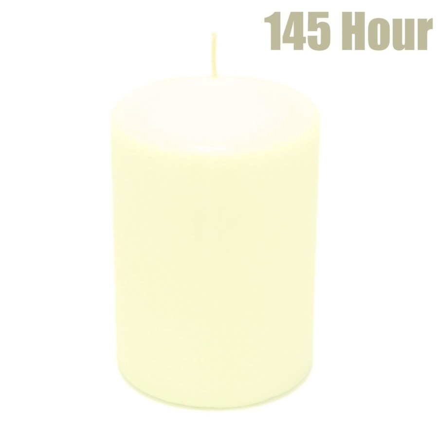 Celebrations Carousel Shop | 145 Hour Cream Votive Pillar Candle - Ivory Wax Church Candle