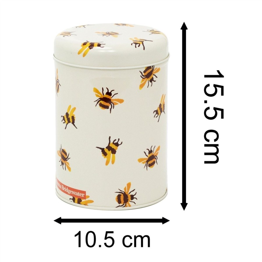 Home Accessories Carousel Shop Boxes & Baskets | Emma Bridgewater Bumblebee Round Tin Caddy | Bee Kitchen Storage Jar