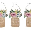 Home Accessories Carousel Shop Signs & Plaques | Beautiful Wooden World Best Grandparent Flower Jar Plaque ~ Design Varies