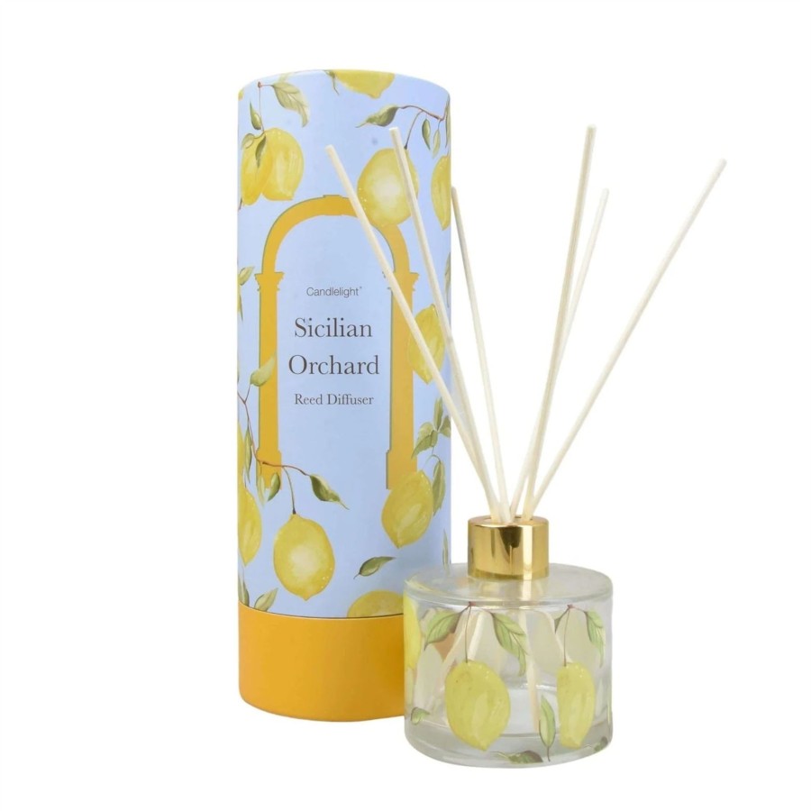 Home Accessories Carousel Shop Oil Burners & Diffusers | Sicilian Basil & Wild Lemon 150Ml Reed Diffuser | Home Fragrance Room Diffuser