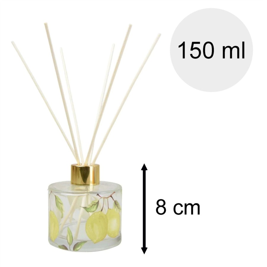 Home Accessories Carousel Shop Oil Burners & Diffusers | Sicilian Basil & Wild Lemon 150Ml Reed Diffuser | Home Fragrance Room Diffuser