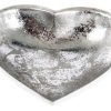 Celebrations Carousel Shop | White And Silver Metal Heart Tealight Candle Holder 11Cm