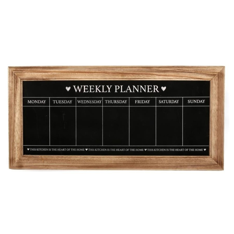 Home Accessories Carousel Shop Chalkboards & Planners | Chalkboard Blackboard Memo Board Weekly Planner 67Cm X 32Cm