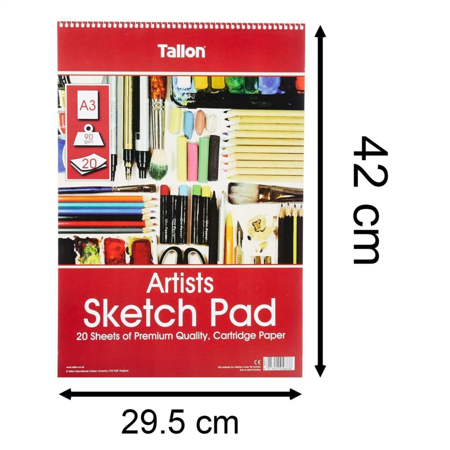 Baby & Child Carousel Shop Arts & Crafts | A3 Artist Sketch Pad 20 Sheets Art Sketchbook | Sketching Book For Artists