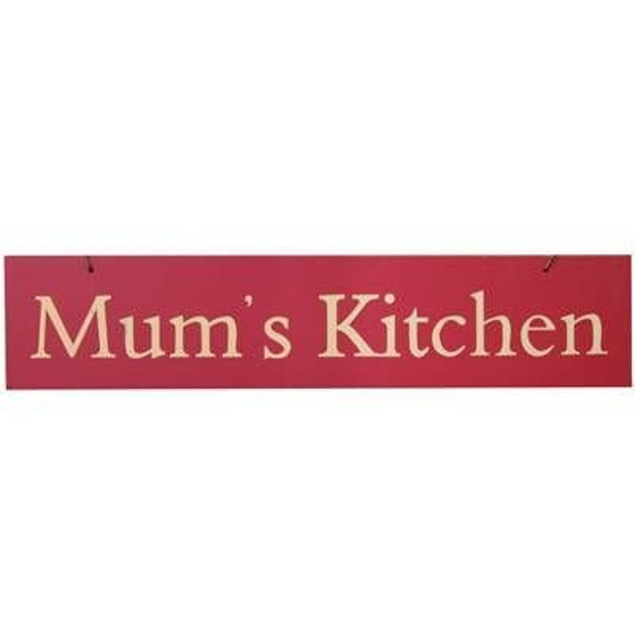 Home Accessories Carousel Shop Signs & Plaques | Coloured Wooden Slogan Sign ~ Mums Kitchen