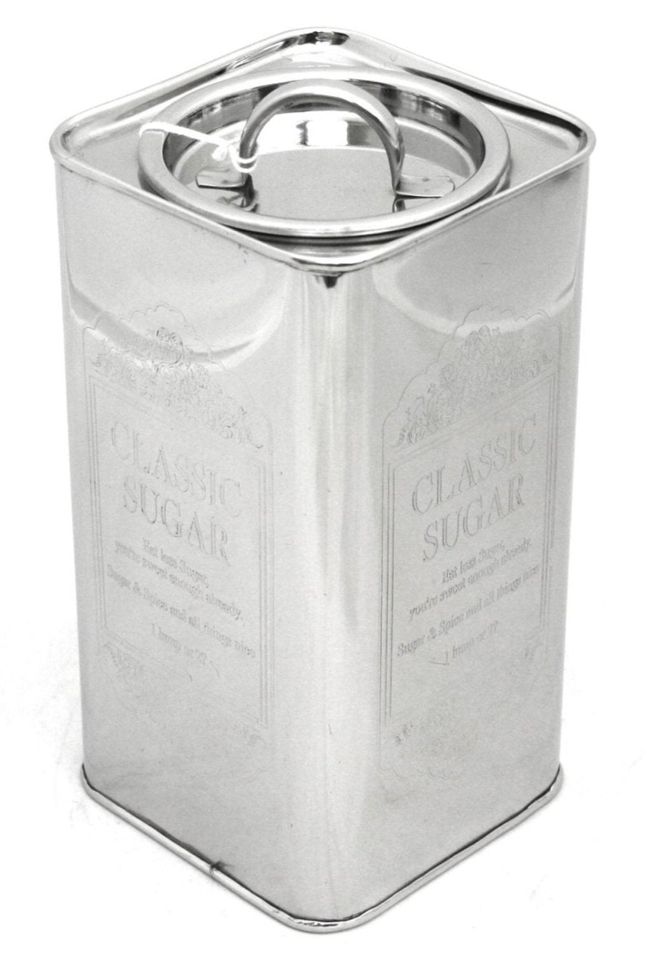 Kitchen & Dining Carousel Shop | Large Charming Aluminium Storage Canisters - Sugar