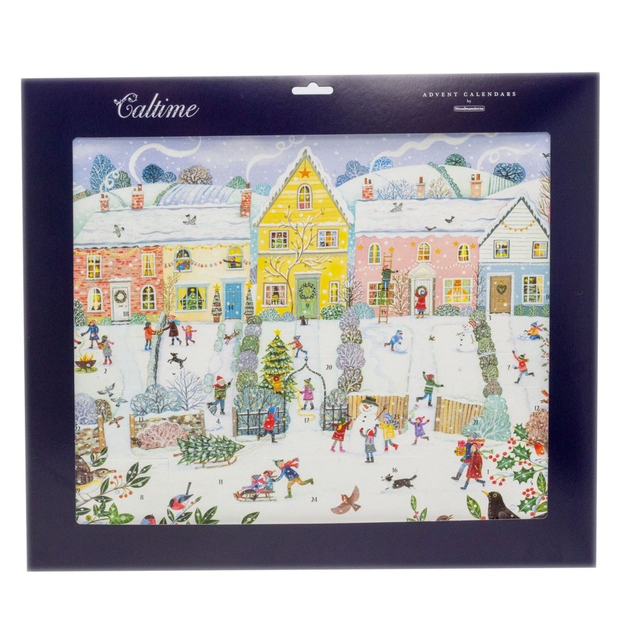 Celebrations Carousel Shop | 3D Christmas Advent Calendar Christmas Village | Fold Out Advent Calendar Traditional Advent Calendar | Picture Advent Calendar Paper Advent Calendar