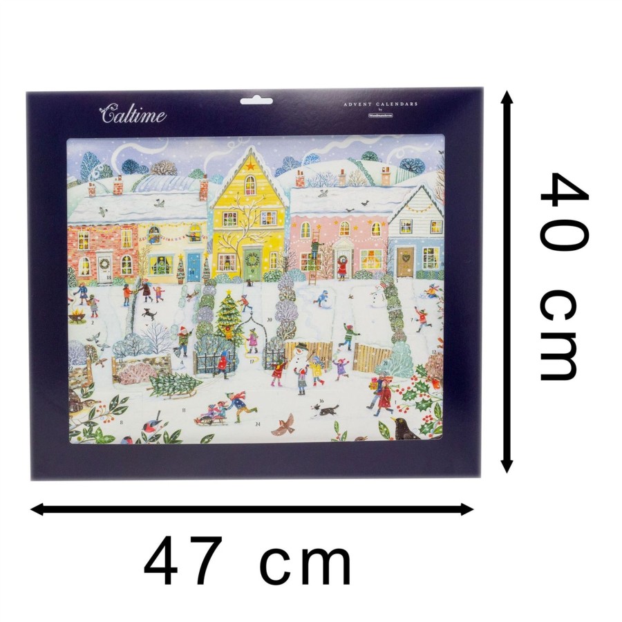 Celebrations Carousel Shop | 3D Christmas Advent Calendar Christmas Village | Fold Out Advent Calendar Traditional Advent Calendar | Picture Advent Calendar Paper Advent Calendar