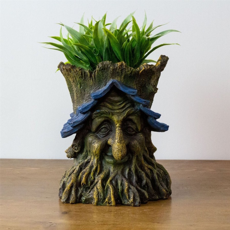 Home Accessories Carousel Shop Garden Decor | Tree Man Planter | Green Man Garden Ornaments Tree Man Face Garden Plant Pot