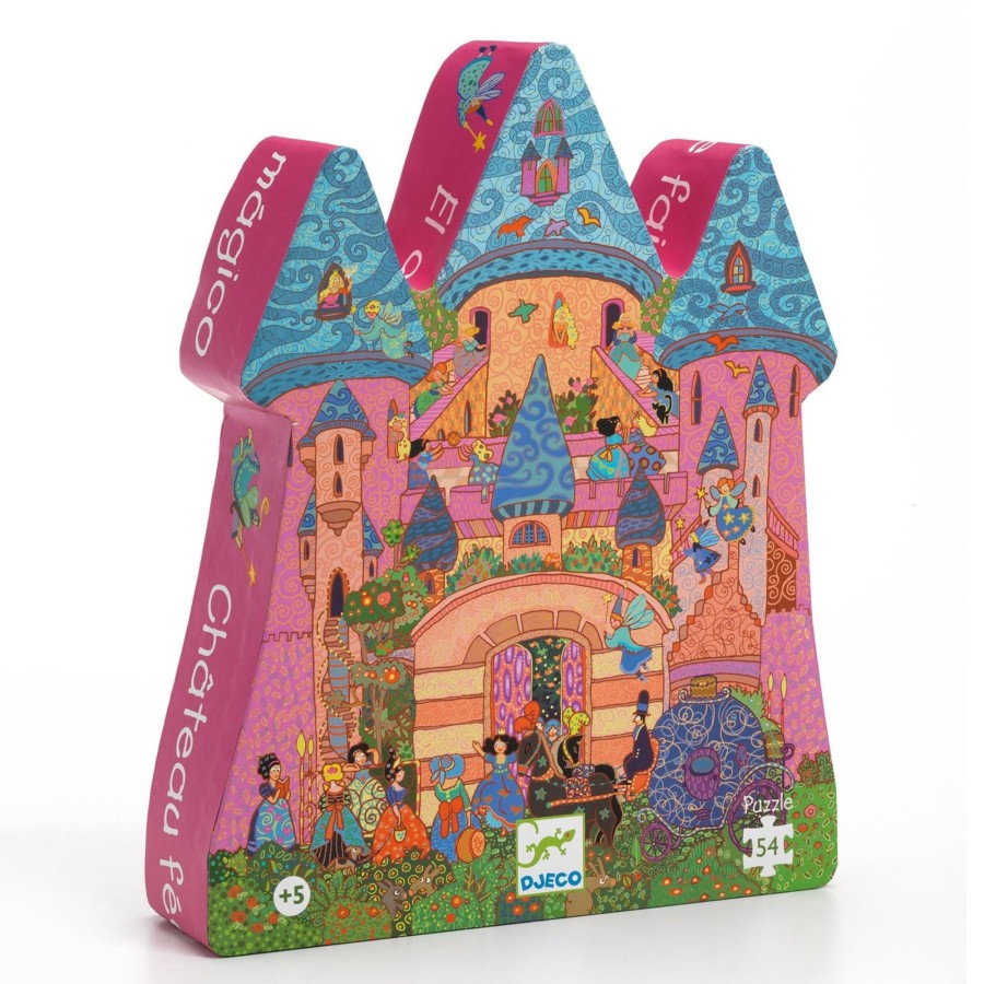 Baby & Child Carousel Shop Djeco | Djeco Dj07246 Silhouette Puzzles Enchanted Fairy Castle Jigsaw Puzzle 54 Pieces