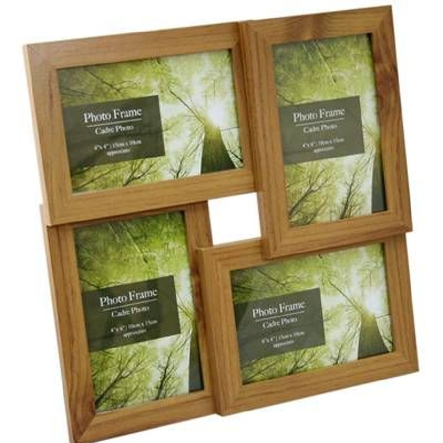 Home Accessories Carousel Shop Photo Frames | 4 Multi Wood Effect Photo Frame