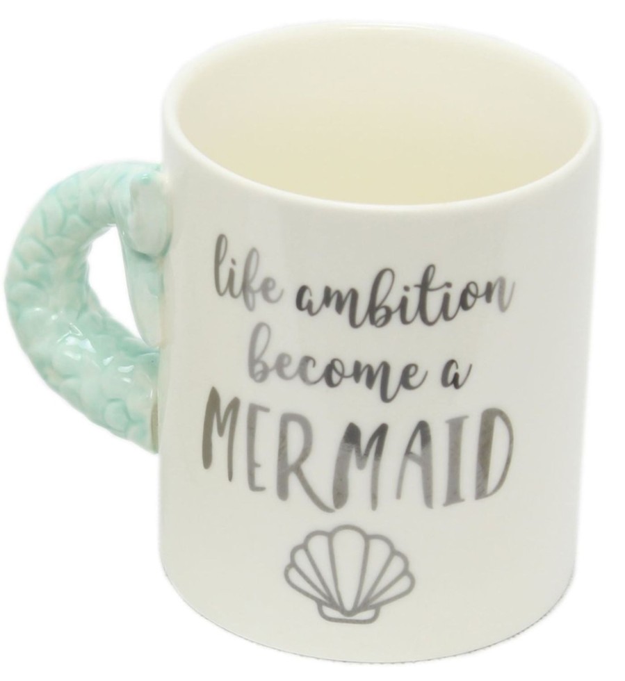 Kitchen & Dining Carousel Shop | Ceramic Pink Mermaid Tail Tea Coffee Mug