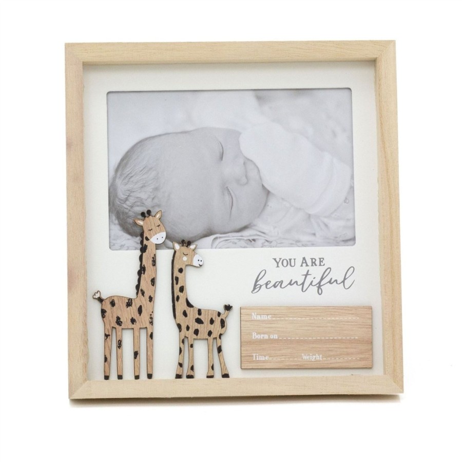 Home Accessories Carousel Shop Photo Frames | You Are Beautiful Wooden Freestanding 6X4 Baby Photo Frame For New Baby Memories