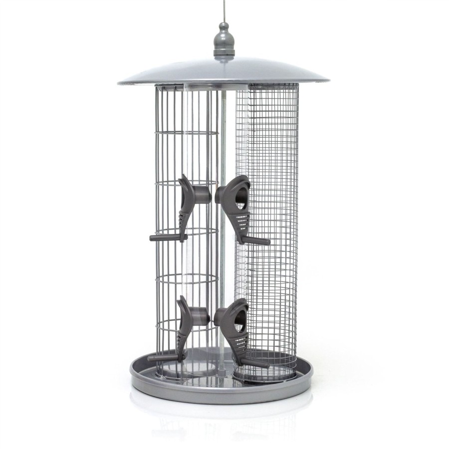 Home Accessories Carousel Shop Bird Houses & Feeders | 3 In 1 Bird Feeding Station Hanging Bird Feeder | Bird Seed Feeder Suet Fat Ball Feeder Nut Feeder | Bird Feeders Hanging Bird Feeders For Wild Birds