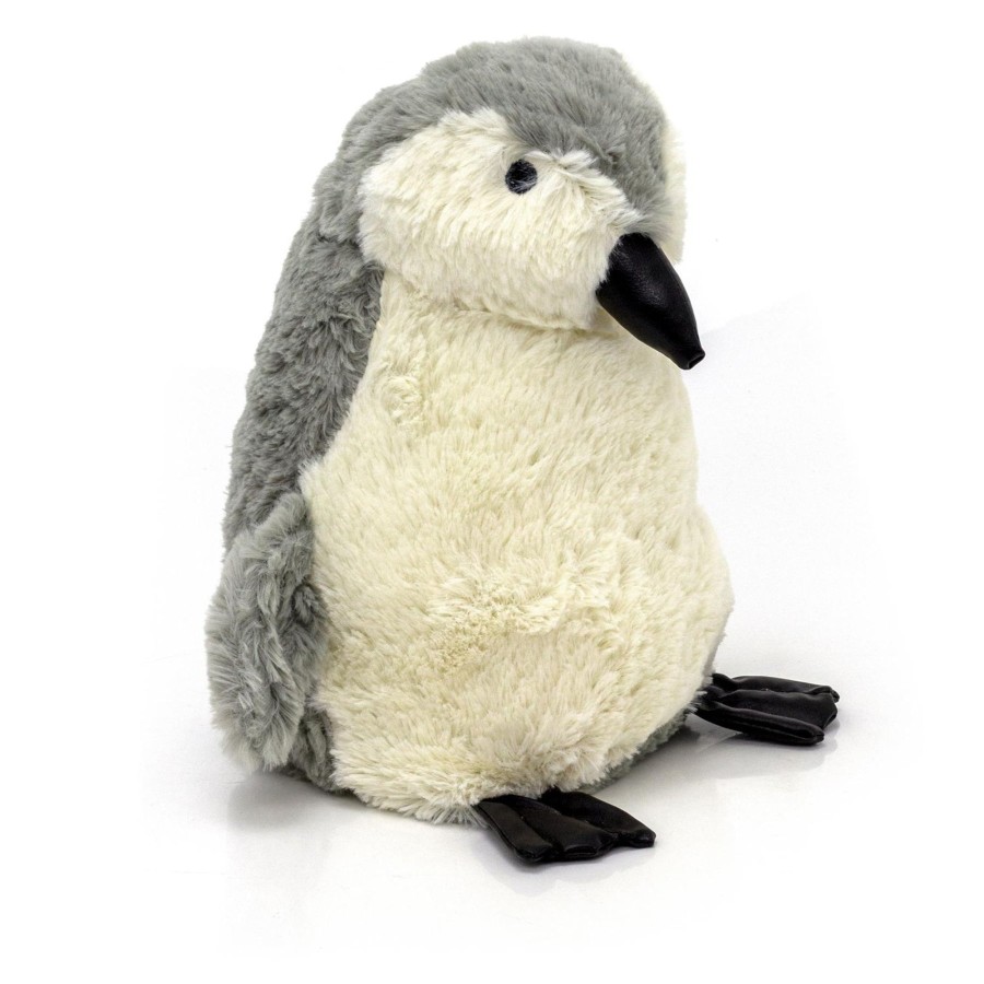 Home Accessories Carousel Shop Nautical Doorstops | Take Me Home Plush Penguin Doorstop ~ Decorative Door Stop Grey