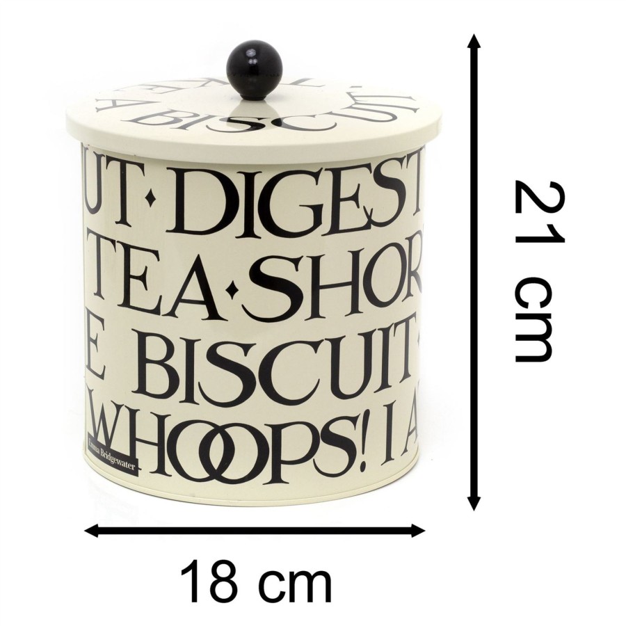 Kitchen & Dining Carousel Shop | Emma Bridgewater Black Toast & Marmalade Biscuit Barrel | Airtight Biscuit Tin