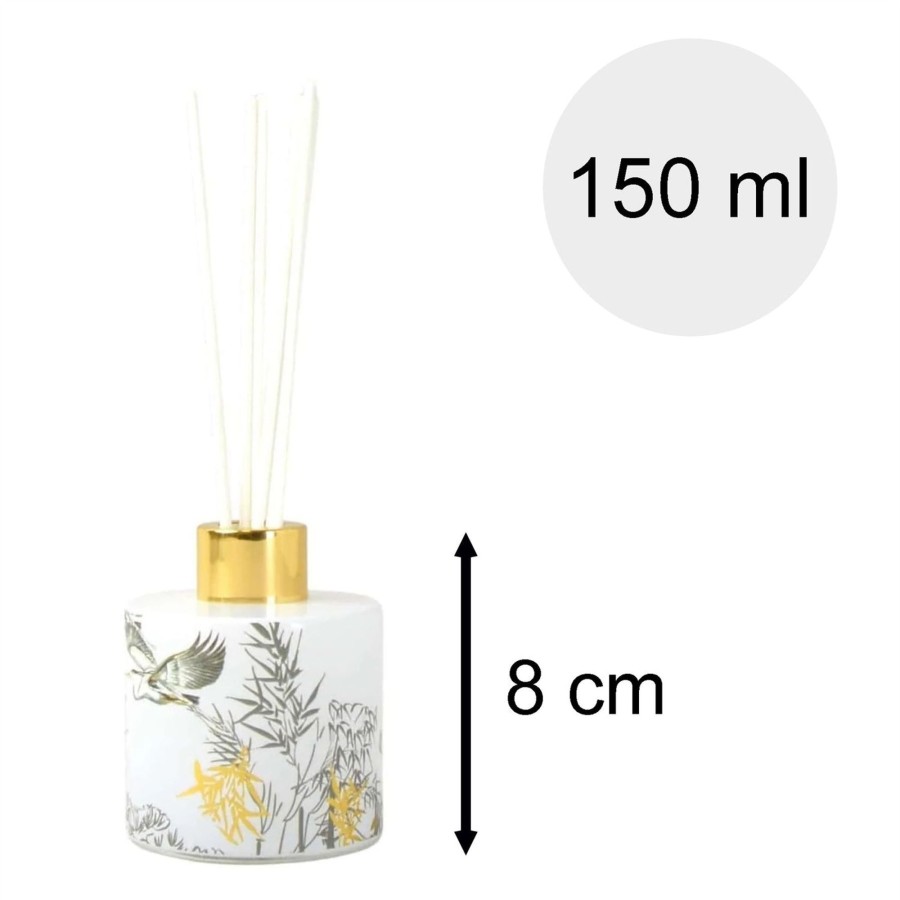 Home Accessories Carousel Shop Oil Burners & Diffusers | Oriental Heron 150Ml Reed Diffuser | Fresh Linen Home Fragrance Room Diffuser