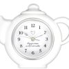 Home Accessories Carousel Shop Clocks | Happiness Is Homemade Wall Hanging Kitchen Teapot Clock Tea Decoration