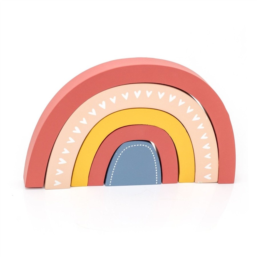 Baby & Child Carousel Shop Room Decor & Storage | Childrens Wood Rainbow Ornament | Stacking Rainbow Decoration For Kids Room