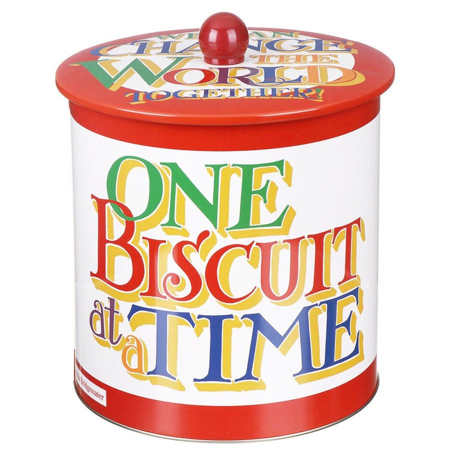 Kitchen & Dining Carousel Shop | Emma Bridgewater Brighter World Biscuit Barrel | Airtight Round Biscuit Tin