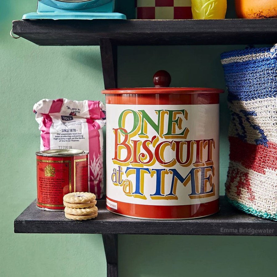 Kitchen & Dining Carousel Shop | Emma Bridgewater Brighter World Biscuit Barrel | Airtight Round Biscuit Tin