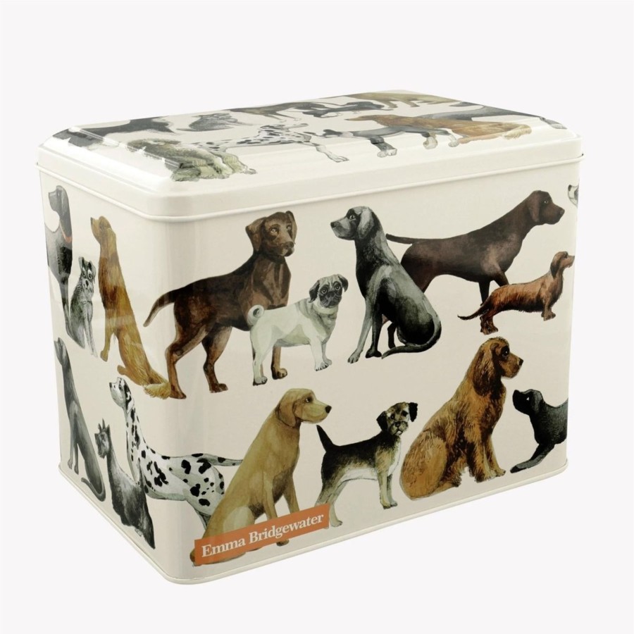 Home Accessories Carousel Shop Boxes & Baskets | Emma Bridgewater - Dogs Rectangle Tin Caddy | Kitchen Canister Storage Caddy Tin