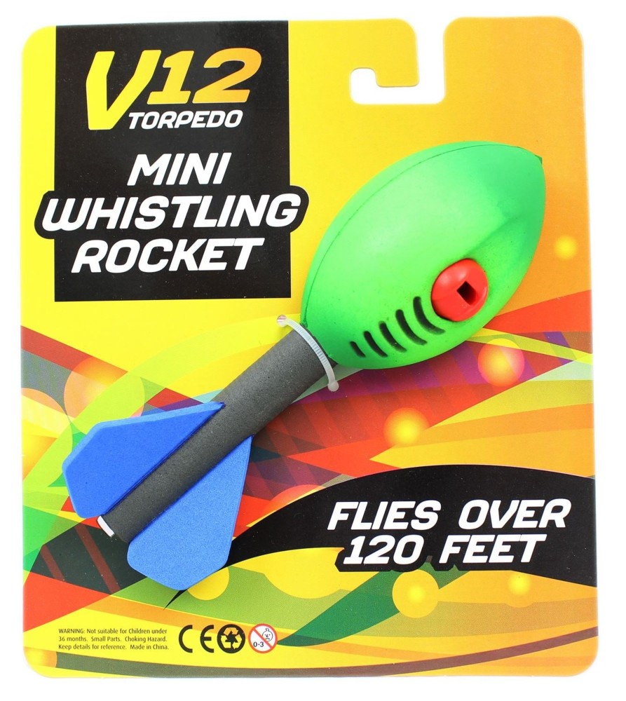 Baby & Child Carousel Shop Outdoor Toys | V12 Torpedo Mini Flying Whistling Rocket Throwing Toy Game ~ Colour Varies