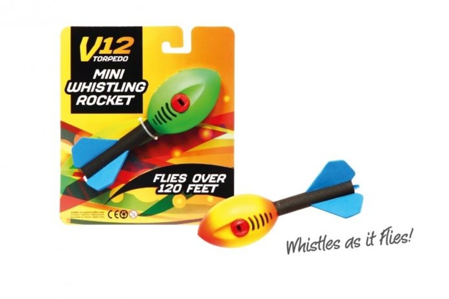 Baby & Child Carousel Shop Outdoor Toys | V12 Torpedo Mini Flying Whistling Rocket Throwing Toy Game ~ Colour Varies