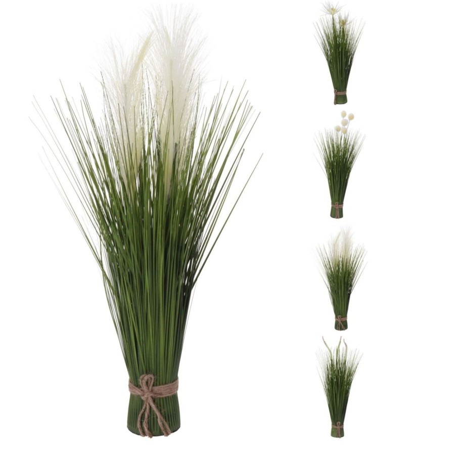 Home Accessories Carousel Shop Vases, Planters & Faux Flowers | Freestanding Artificial Floral Grass Bouquet | Decorative Faux Grass Spray 60Cm