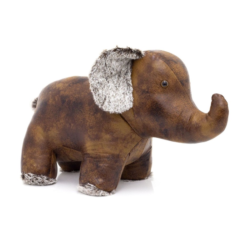 Home Accessories Carousel Shop Animal Doorstops | Bruno Elephant Doorstop | Faux Leather Weighted Elephant Animal Door Stop 2Kg