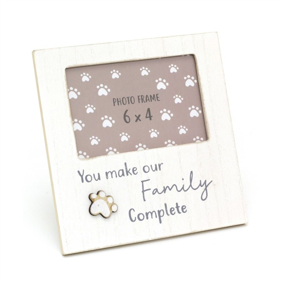 Home Accessories Carousel Shop Photo Frames | 6 X 4 Dog Picture Frame Cat Photo Frame | White Pet Photo Frame With Quote | Paw Print Family Photo Frames