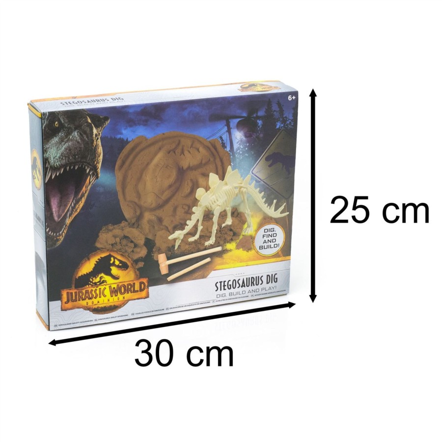 Baby & Child Carousel Shop Arts & Crafts | Jurassic World Dominion Fossil Dig Kit | Stegosaurus Dinosaur Dig Kit Dinosaur Fossil Dig Up Kit | Dinosaur Fossils Palaeontology Dig Out Set - Dinosaur Gifts