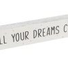 Baby & Child Carousel Shop Room Decor & Storage | Magical Sparkle Rainbow Block Plaque With Quote ~ Dreams Come True