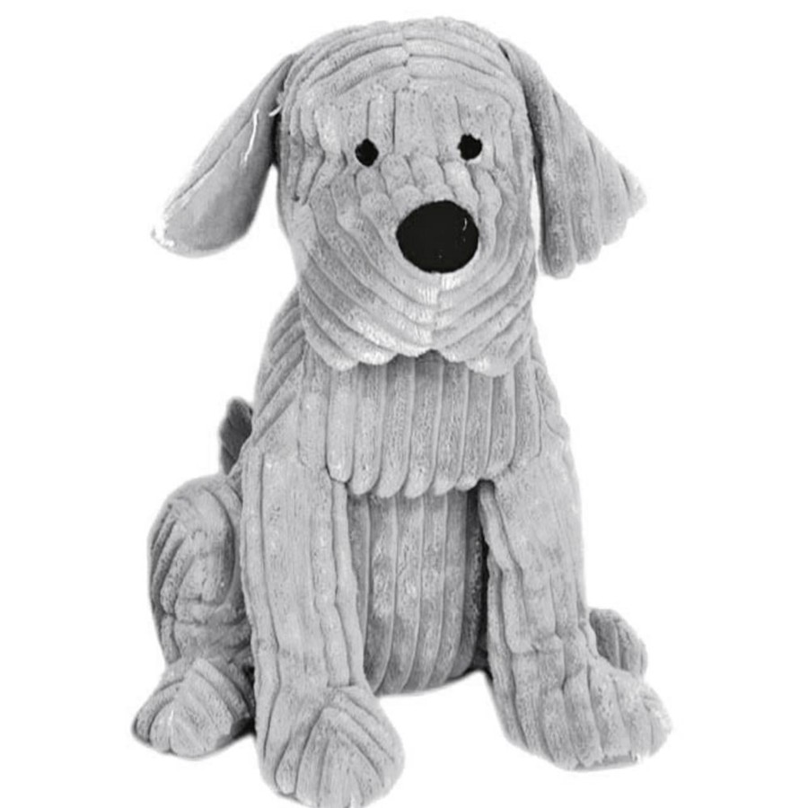 Home Accessories Carousel Shop Animal Doorstops | Take Me Home Door Stop - 28Cm Ribbed Grey Dog