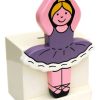 Baby & Child Carousel Shop Room Decor & Storage | Ballerina Money Box | Childrens Wooden Money Box | Piggy Bank, Saving Pot For Kids Room Or Nursery Decor - Hand Made In Uk