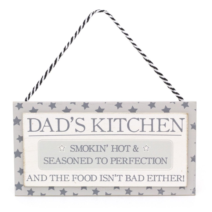 Home Accessories Carousel Shop Wall Decor & Mirrors | 24Cm Dads Wooden Kitchen Plaque | Novelty Wall Sign Funny Kitchen Signs | Kitchen Wall Art Home Accessories