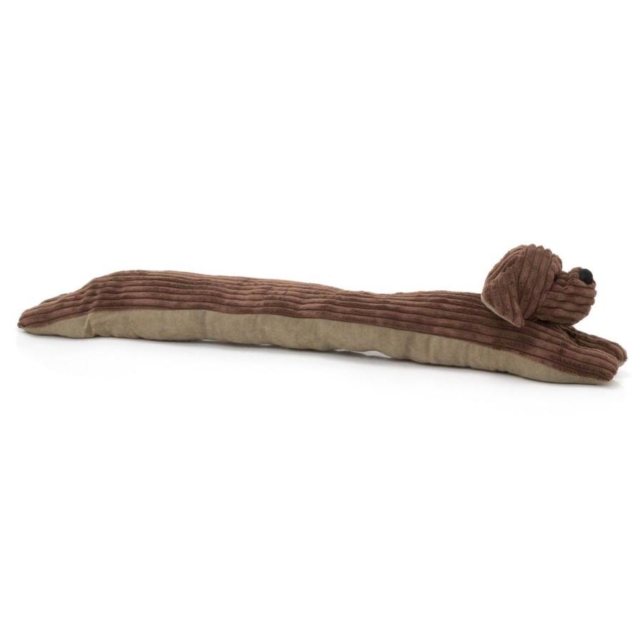 Home Accessories Carousel Shop Draught Excluders | Take Me Home Ribbed Fabric Dog Draught Excluder ~ Chocolate