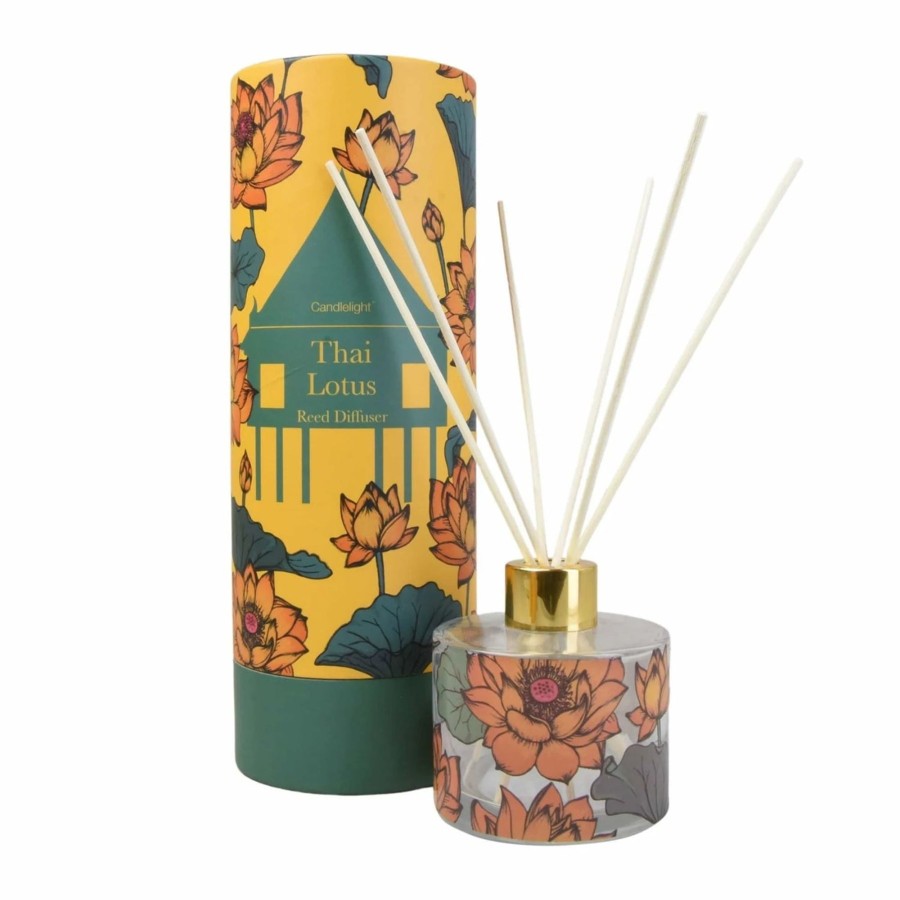 Home Accessories Carousel Shop Oil Burners & Diffusers | Thai Lotus Flower 150Ml Reed Diffuser | Home Fragrance Room Diffuser Aroma Gift