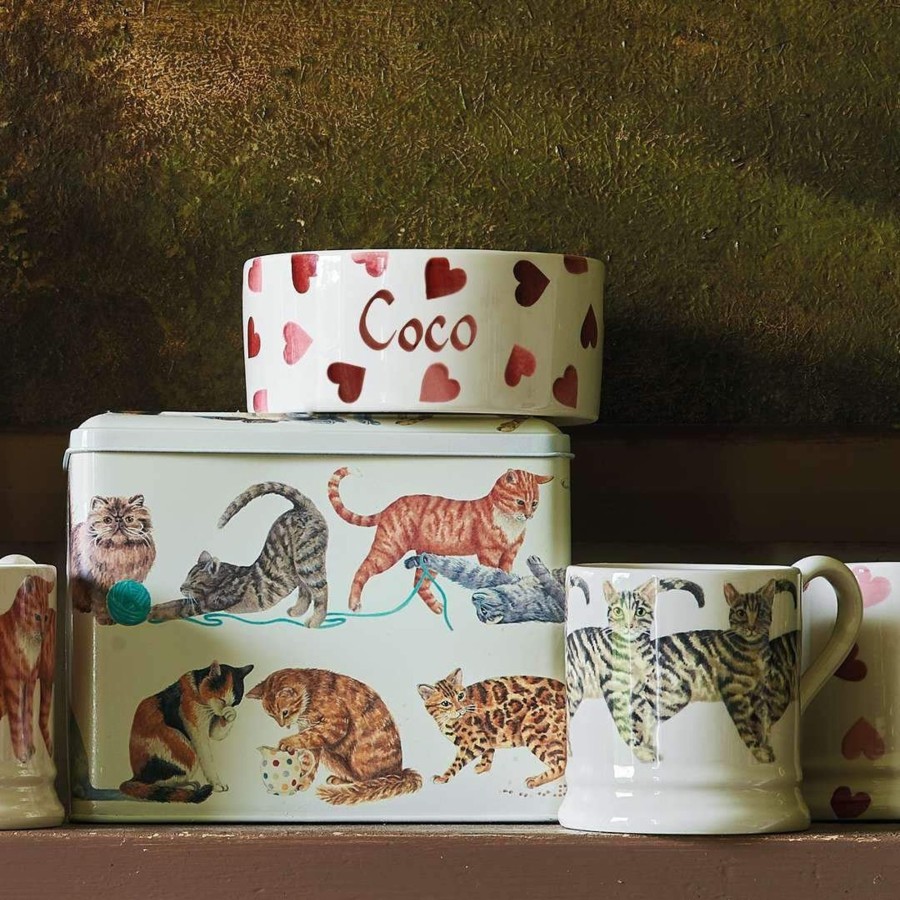 Home Accessories Carousel Shop Boxes & Baskets | Emma Bridgewater - Cats Rectangle Tin Caddy | Kitchen Canister Storage Caddy Tin