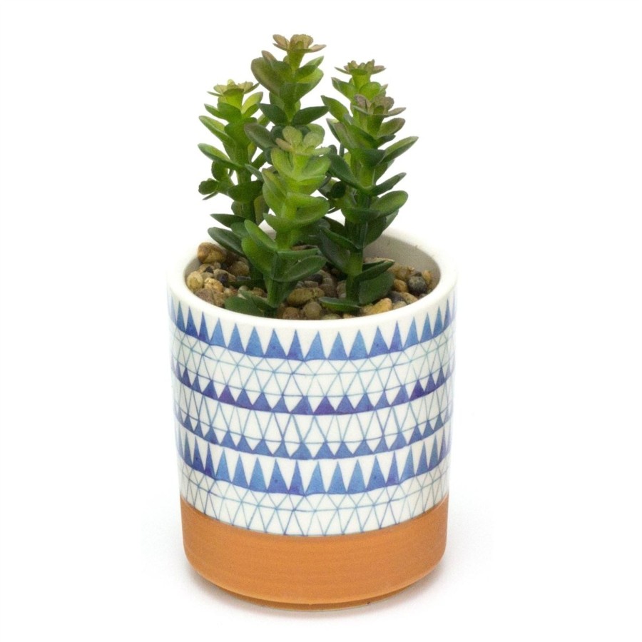 Home Accessories Carousel Shop Vases, Planters & Faux Flowers | Artificial Succulent Potted Plant | Faux Plant And Ceramic Planter | Fake Plants Cactus Home Decor - Design Varies One Supplied