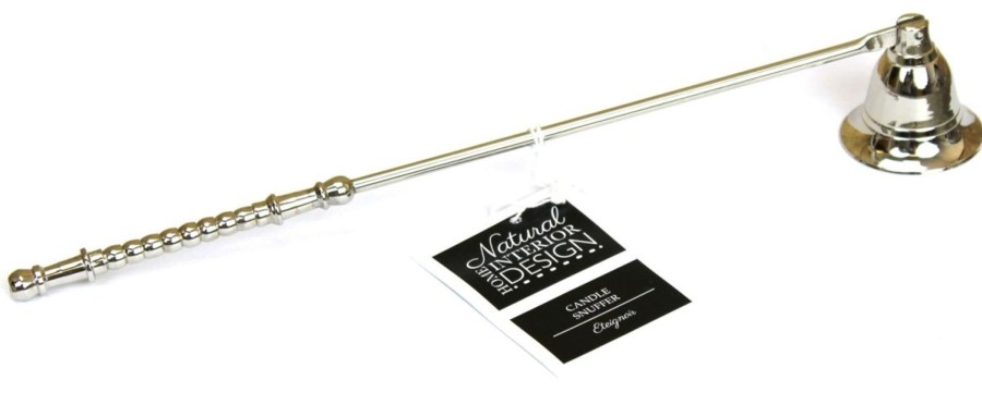 Home Accessories Carousel Shop Candles & Tealights | Polished Metal Bell Candle Snuffer With Decorative Handle